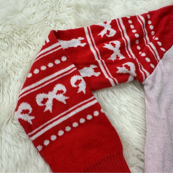 Girls Christmas Llama Holiday Sweater - Picture 4 of 6